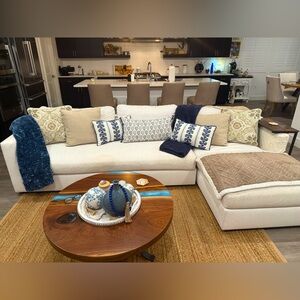 New Williams-Sonoma sectional length is 10 foot height is 26 inches